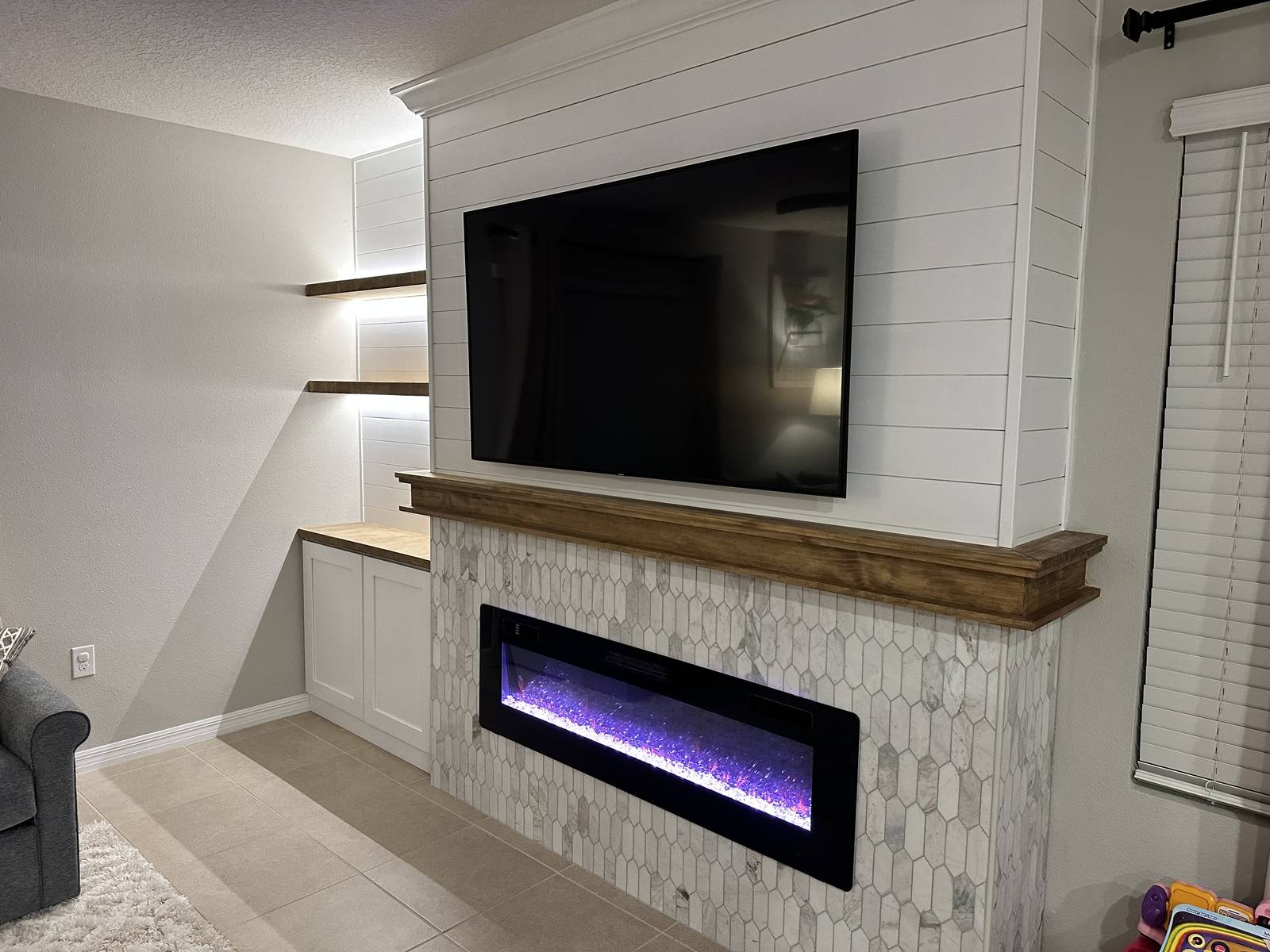 Custom built-in entertainment center
